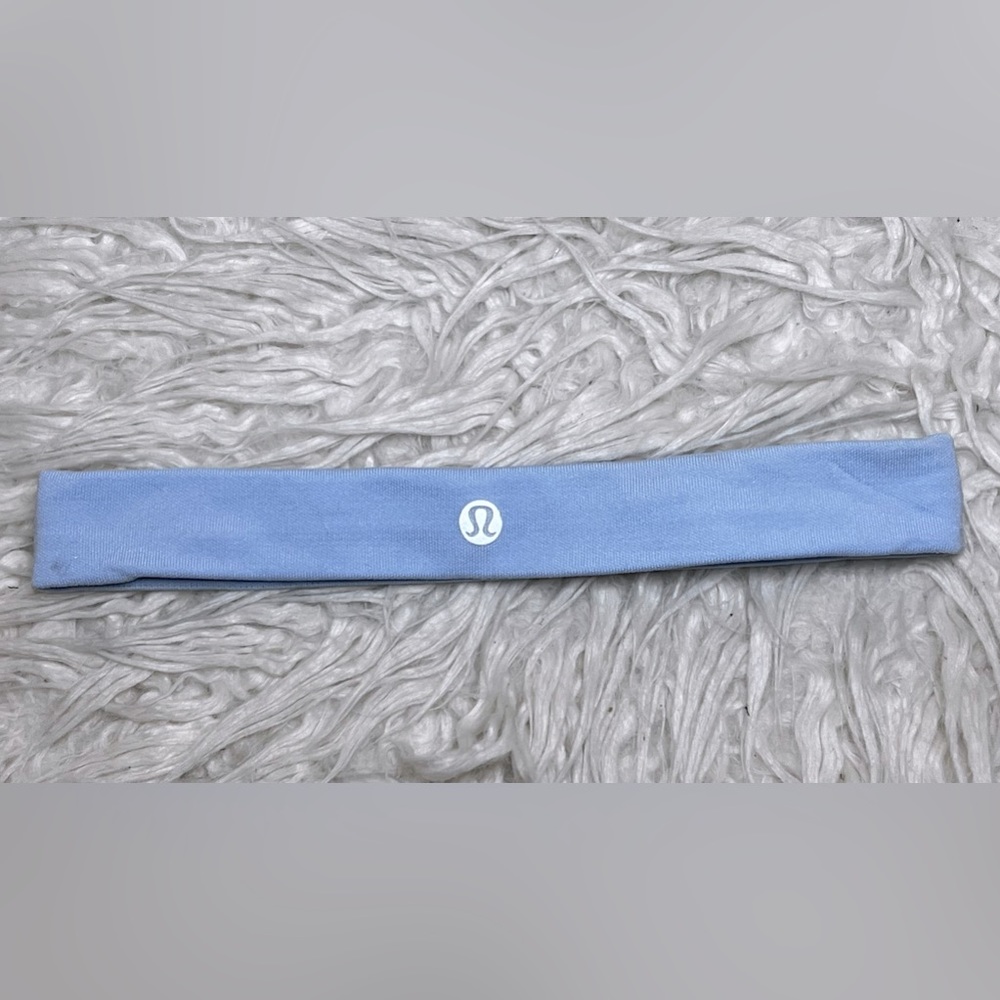 Lululemon Athletica Light Blue Headband- Worn lightly with no visible wear